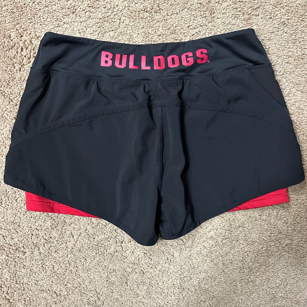 Colosseum Women's Black and Red Athletic Shorts - Picture 3 of 3